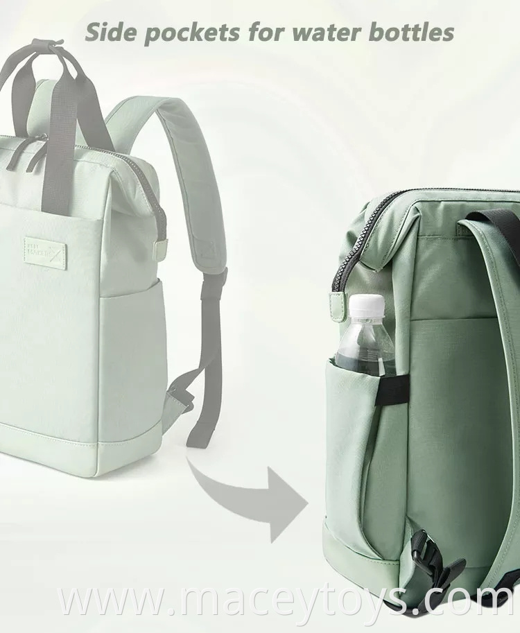 Custom multi-function ventilation Recycled PET Fabric daypack Waterproof Travel Eco Friendly RPET Tote Laptop Backpack Bags